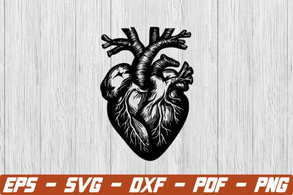 An Anatomical Heart Svg That Stitches With Soul