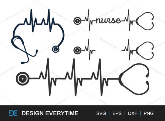 Evaluating the Stethoscope & Heartbeat Embroidery Design