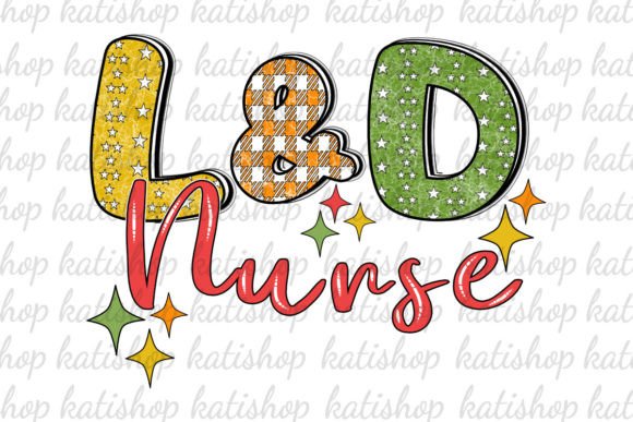 L D Labor and Delivery Nurse Sublimation Design Review