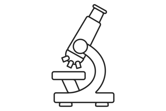 Microscope Line Icon: Medical Lab Embroidery Review